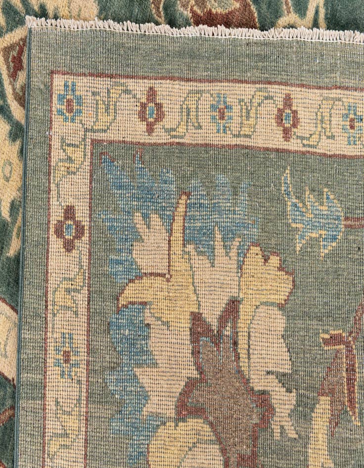 Detail image of  8' 7 x 10' 2  Hand Knotted Peshawar Ziegler Rug