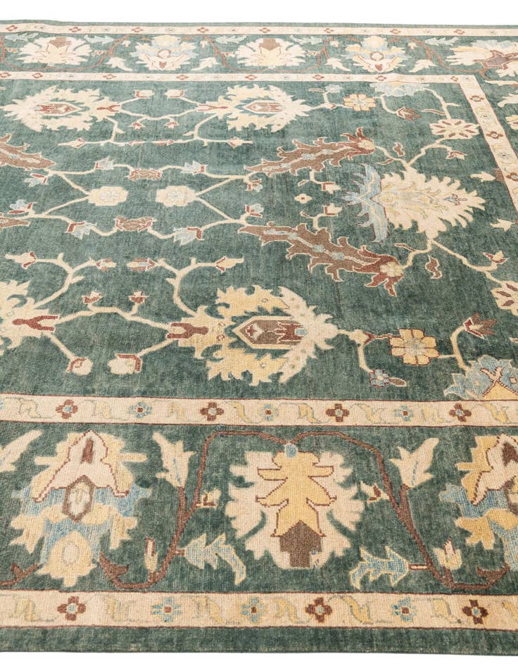 Detail image of  8' 7 x 10' 2  Hand Knotted Peshawar Ziegler Rug