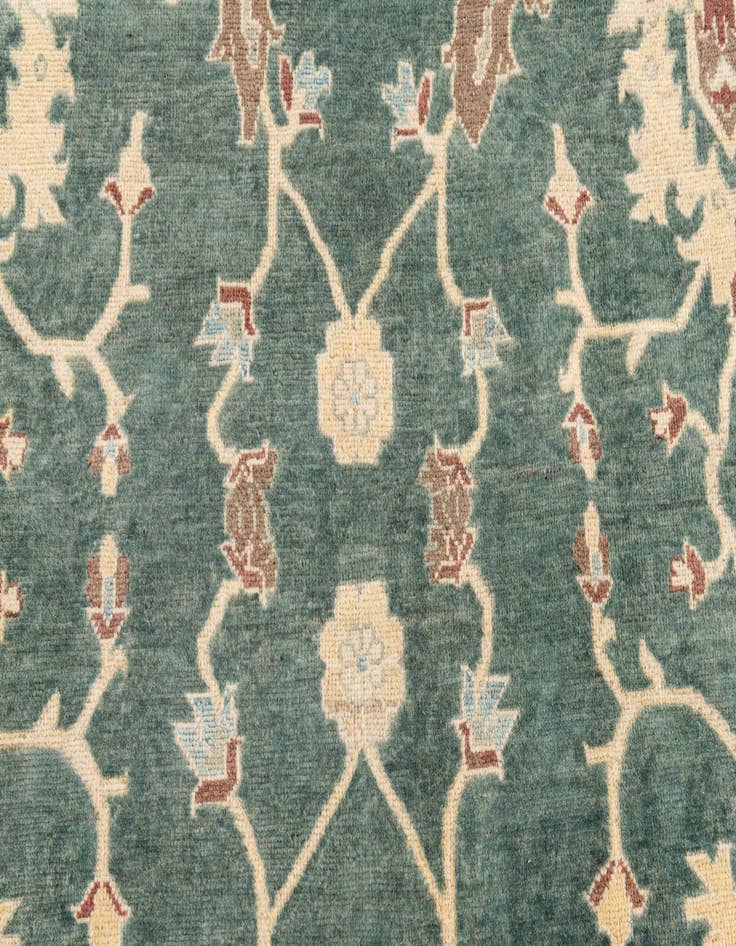 Detail image of  8' 7 x 10' 2  Hand Knotted Peshawar Ziegler Rug