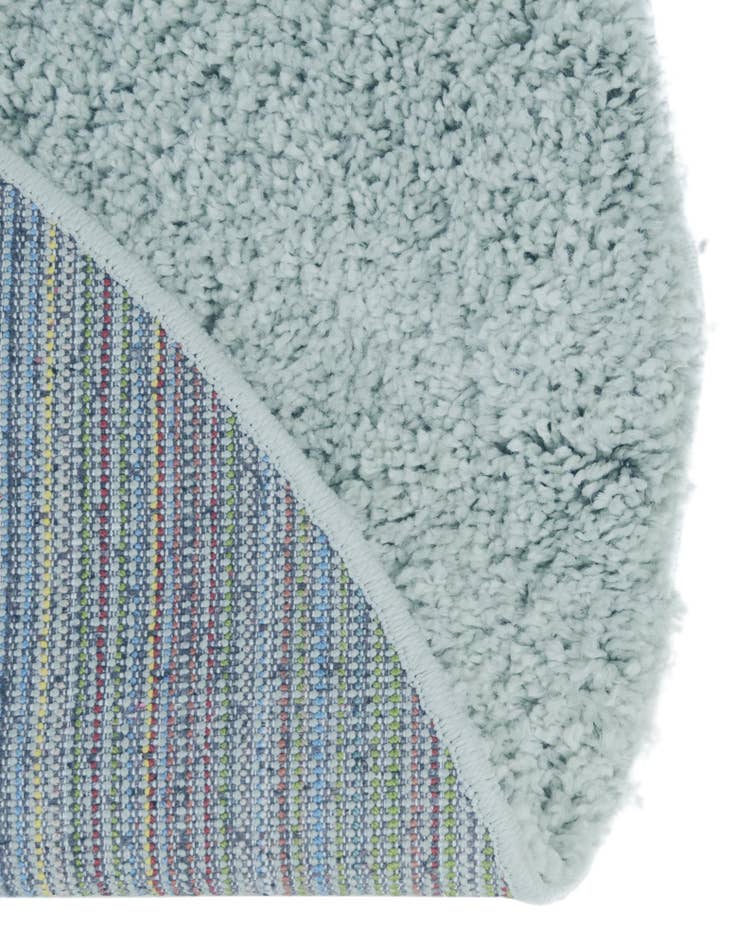 Detail image of  6' x 6' Soft Solid Shag Round Rug