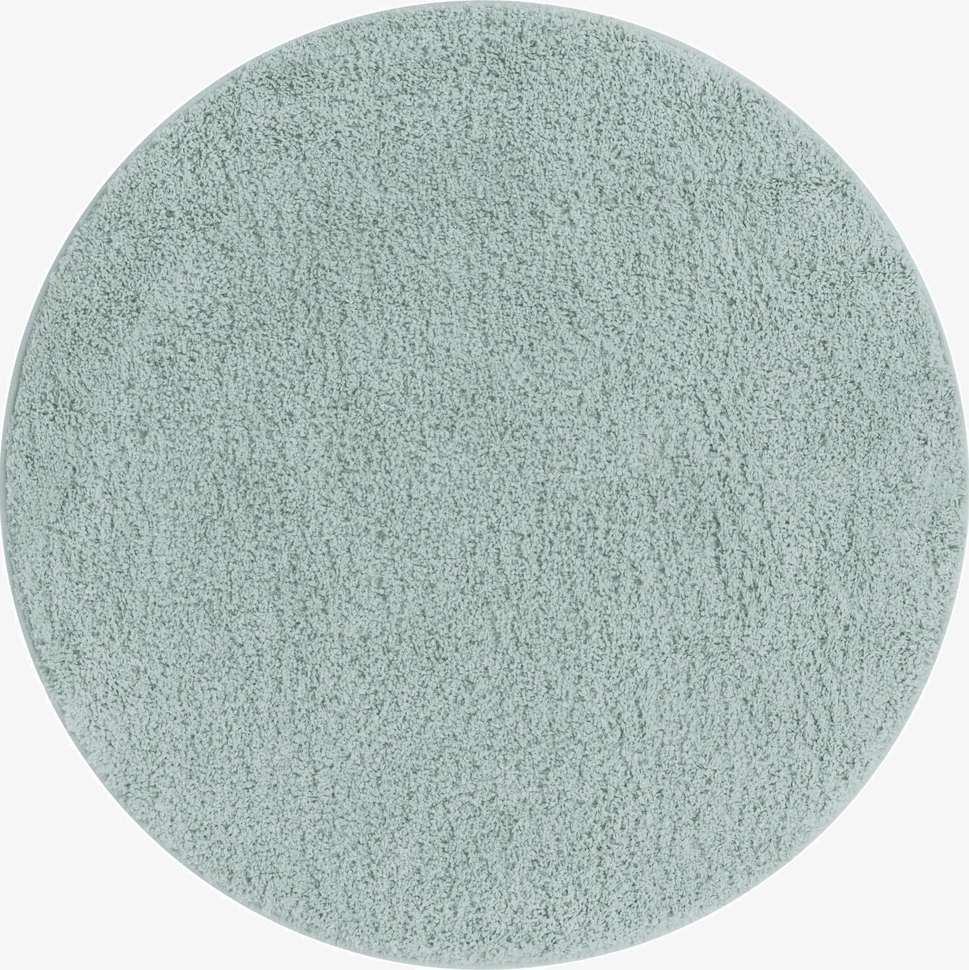 Primary image  8' x 8' Soft Solid Shag Round Rug