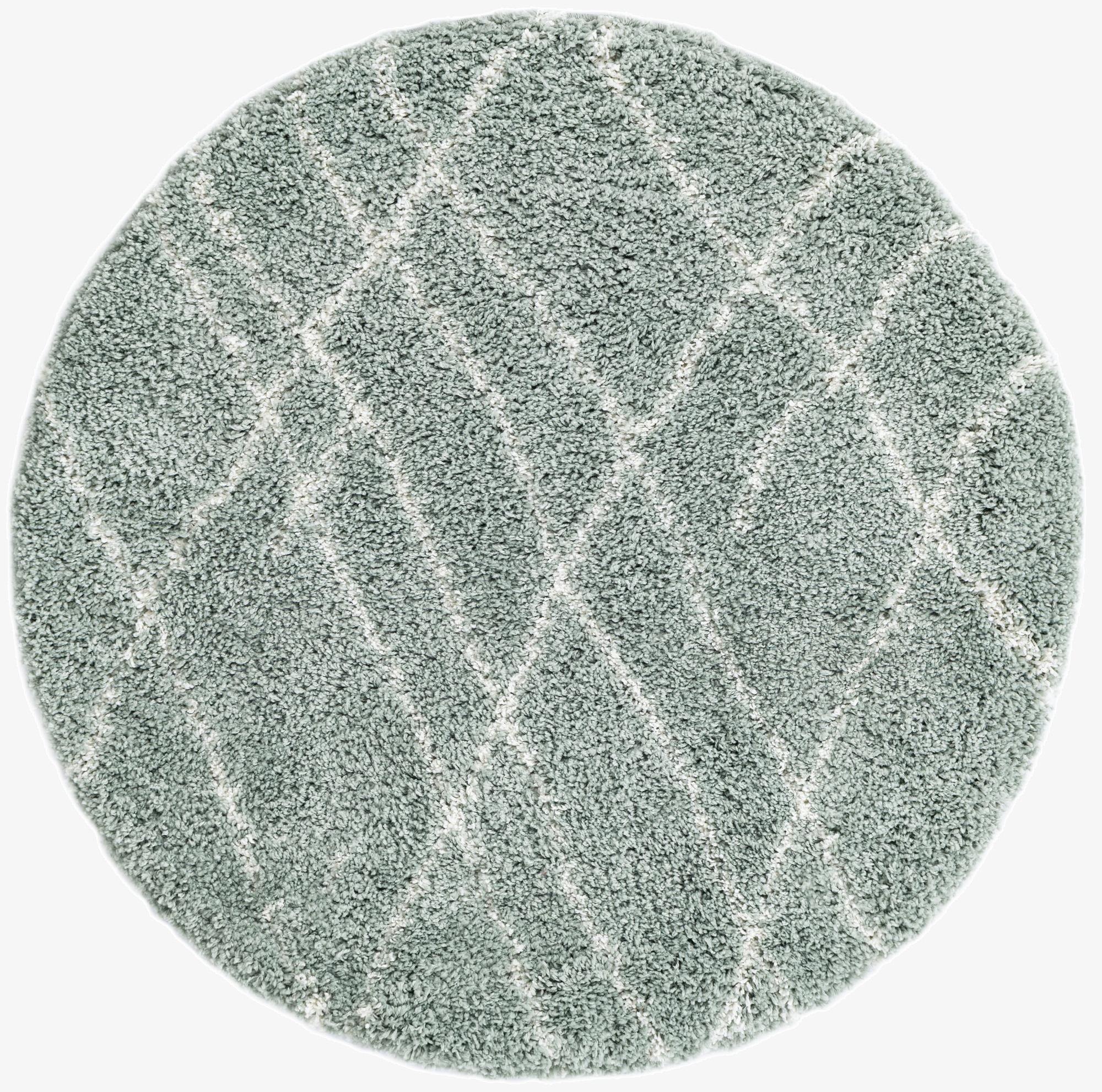  4' x 4' Soft Touch Shag Round Rug