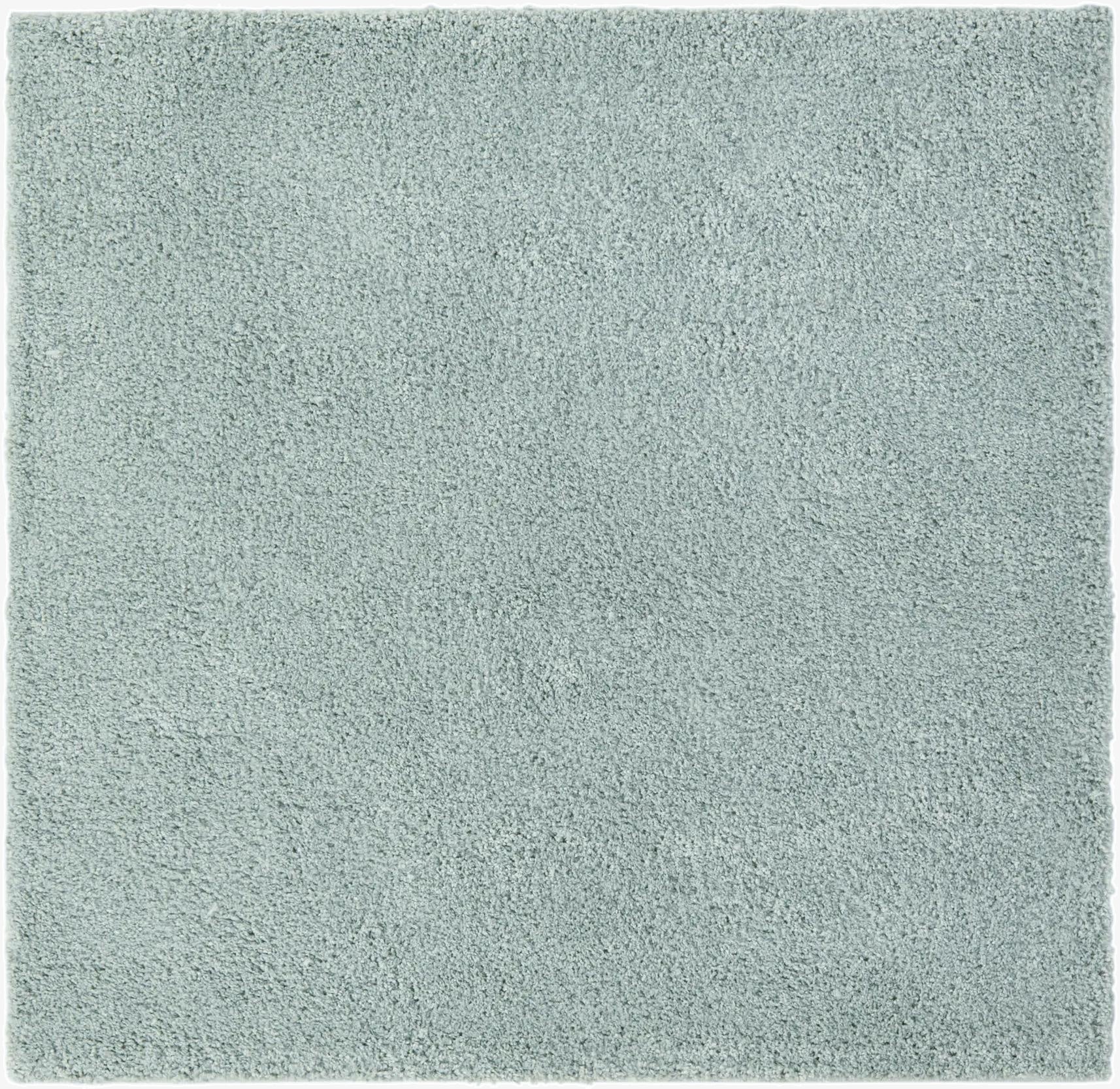  4' x 4' Soft Solid Shag Square Rug