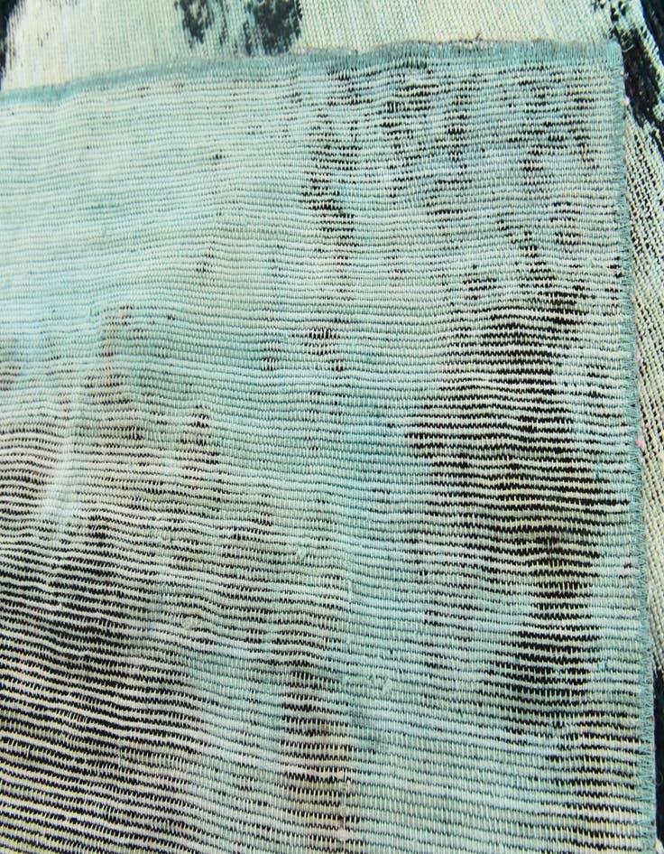 Detail image of  3' 6 x 4'  Hand Knotted Ultra Vintage Persian Wool Square Rug