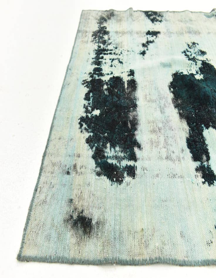 Detail image of  3' 6 x 4'  Hand Knotted Ultra Vintage Persian Wool Square Rug