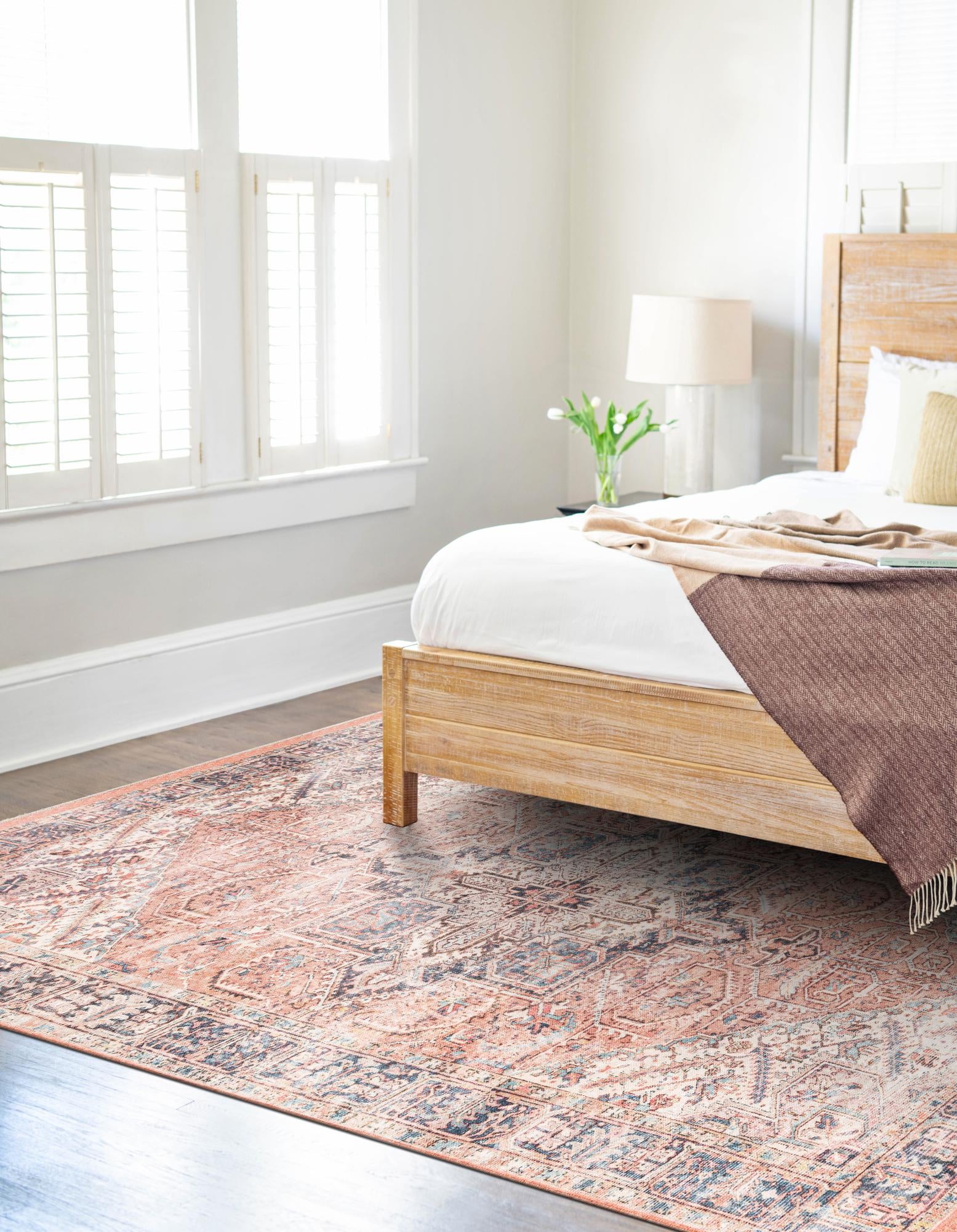 Salmon Pink 7' 10 x 10' Boutique Rug | Rugs.com