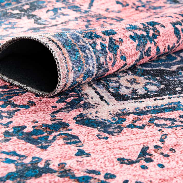 Salmon Pink 7' 10 x 11' Washable Francesca Rug | Rugs.com