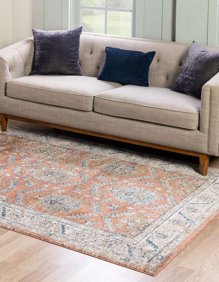 Salmon Pink 6' x 9' Nyla Rug | Rugs.com