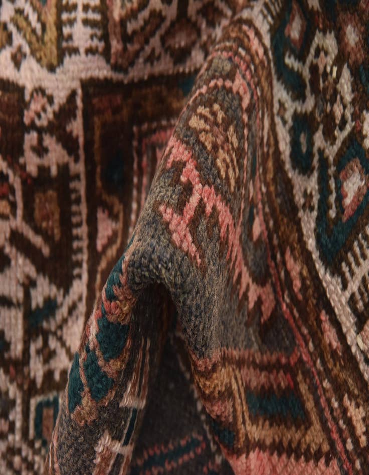 Detail image of  3' 10 x 6' 7  Hand Knotted Hamedan Persian Wool Rug