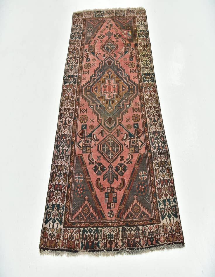 Detail image of  3' 10 x 6' 7  Hand Knotted Hamedan Persian Wool Rug