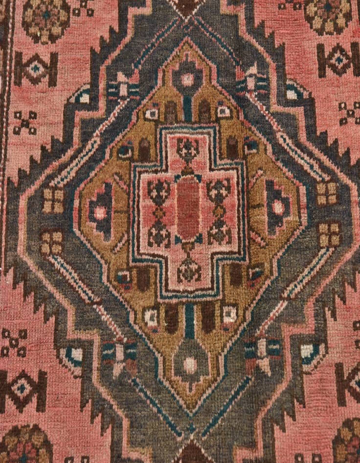 Detail image of  3' 10 x 6' 7  Hand Knotted Hamedan Persian Wool Rug