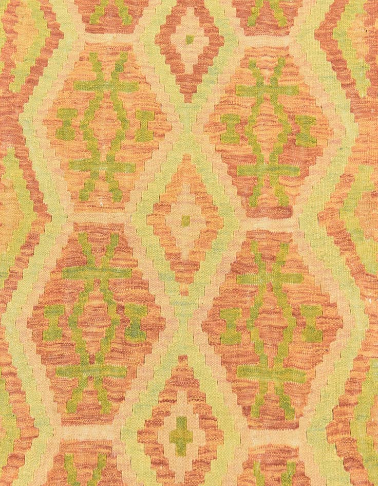 Detail image of  4' 10 x 6' 7  Hand Woven Kilim Waziri Wool Rug