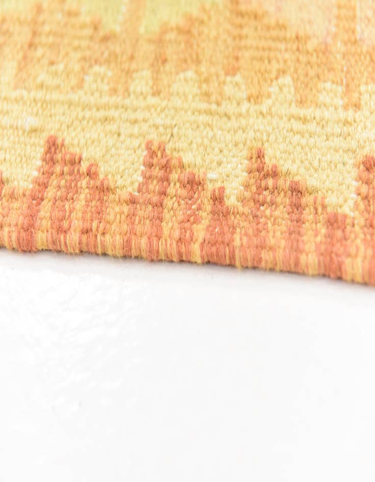 Detail image of  4' 10 x 6' 7  Hand Woven Kilim Waziri Wool Rug