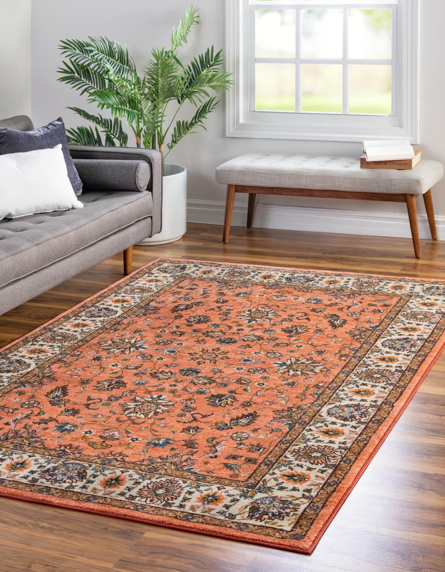 Salmon 3' 3 x 5' 3 Medina Rug | Rugs.com