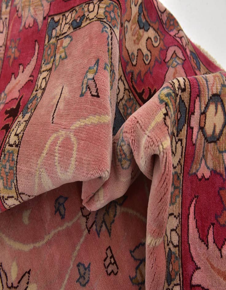 Detail image of  6' 7 x 10'  Hand Knotted Peshawar Ziegler Rug