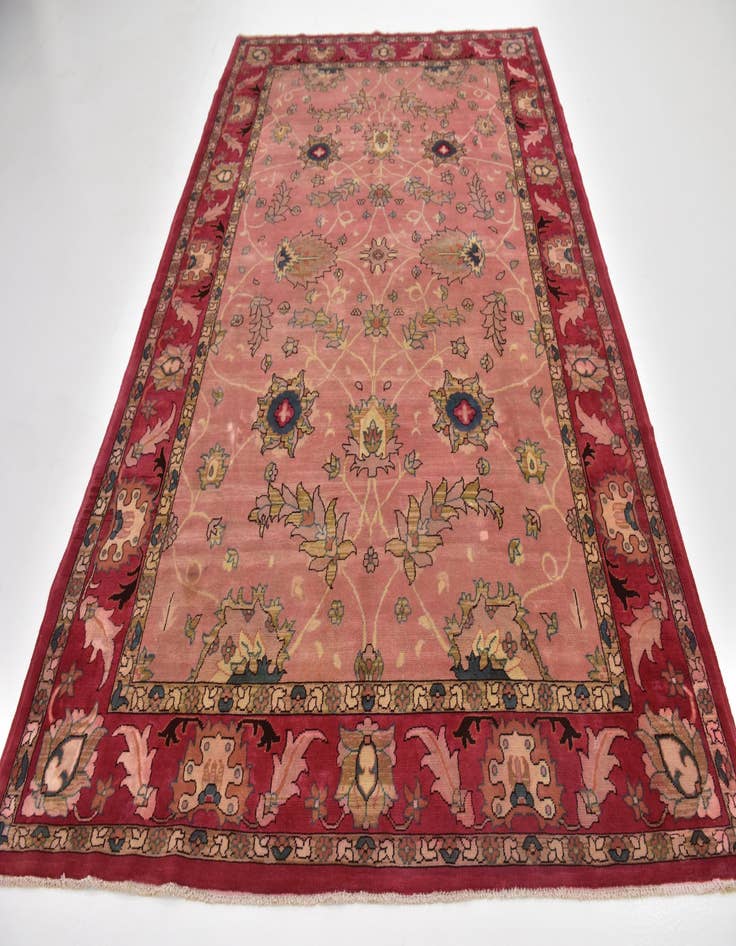 Detail image of  6' 7 x 10'  Hand Knotted Peshawar Ziegler Rug