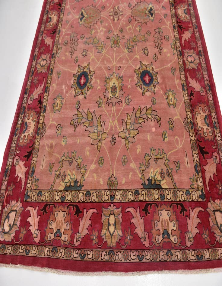 Detail image of  6' 7 x 10'  Hand Knotted Peshawar Ziegler Rug