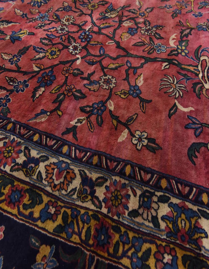 Detail image of  16' 7 x 26' 7  Hand Knotted Sarough Persian Wool Rug