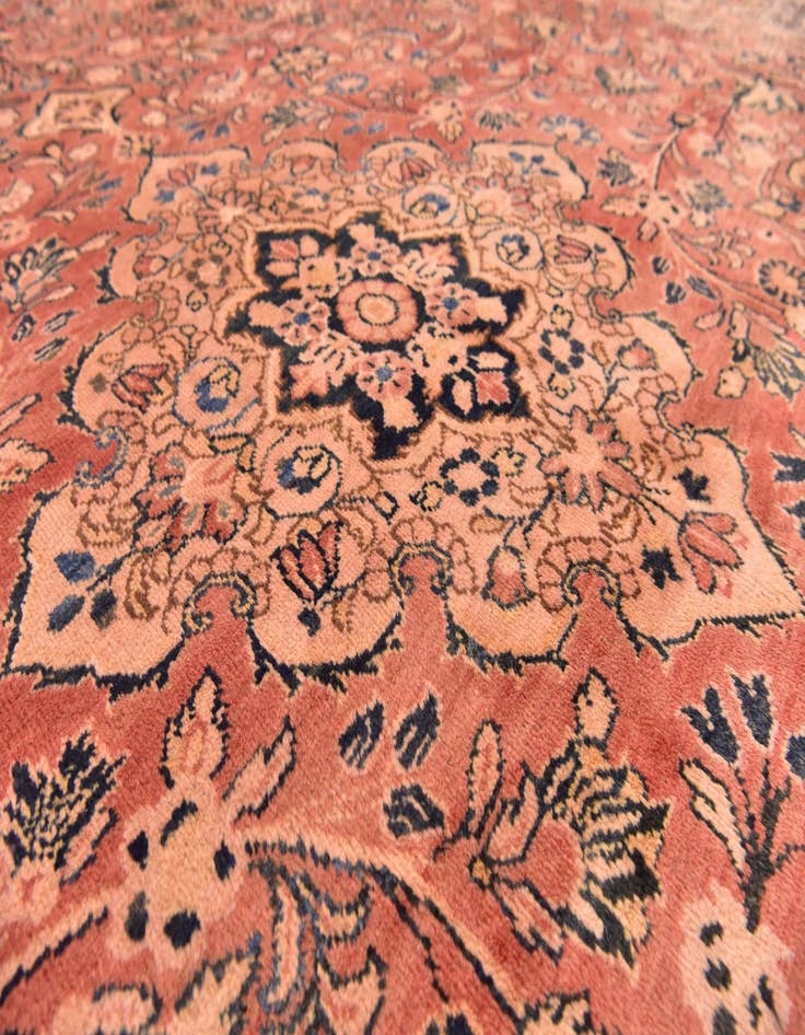 Detail image of  10' 6 x 13' 9  Hand Knotted Sarough Persian Wool Rug