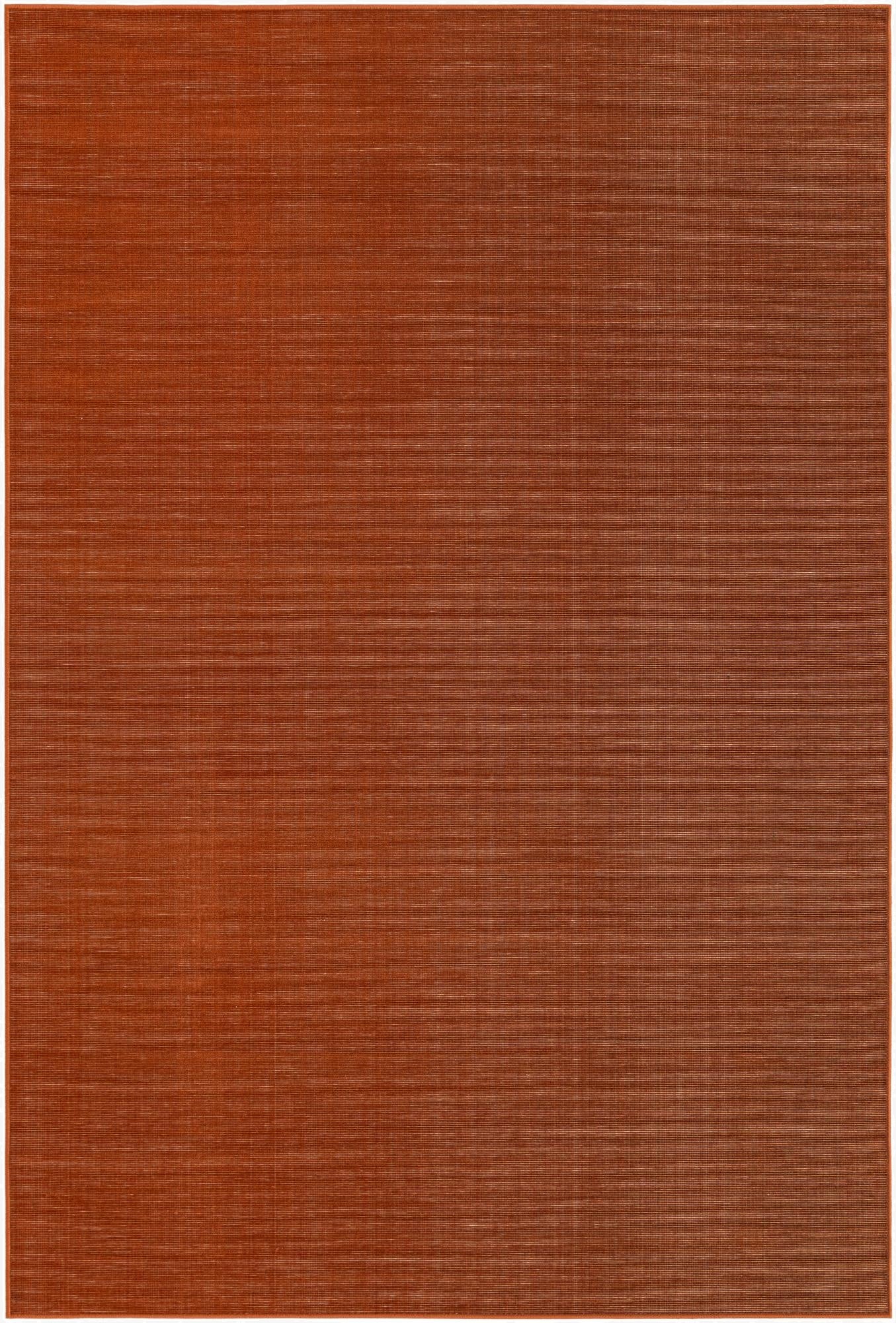 A 6x9 rectangular SoHo rug in a solid orange and pink transitional style, ideal for a living room.