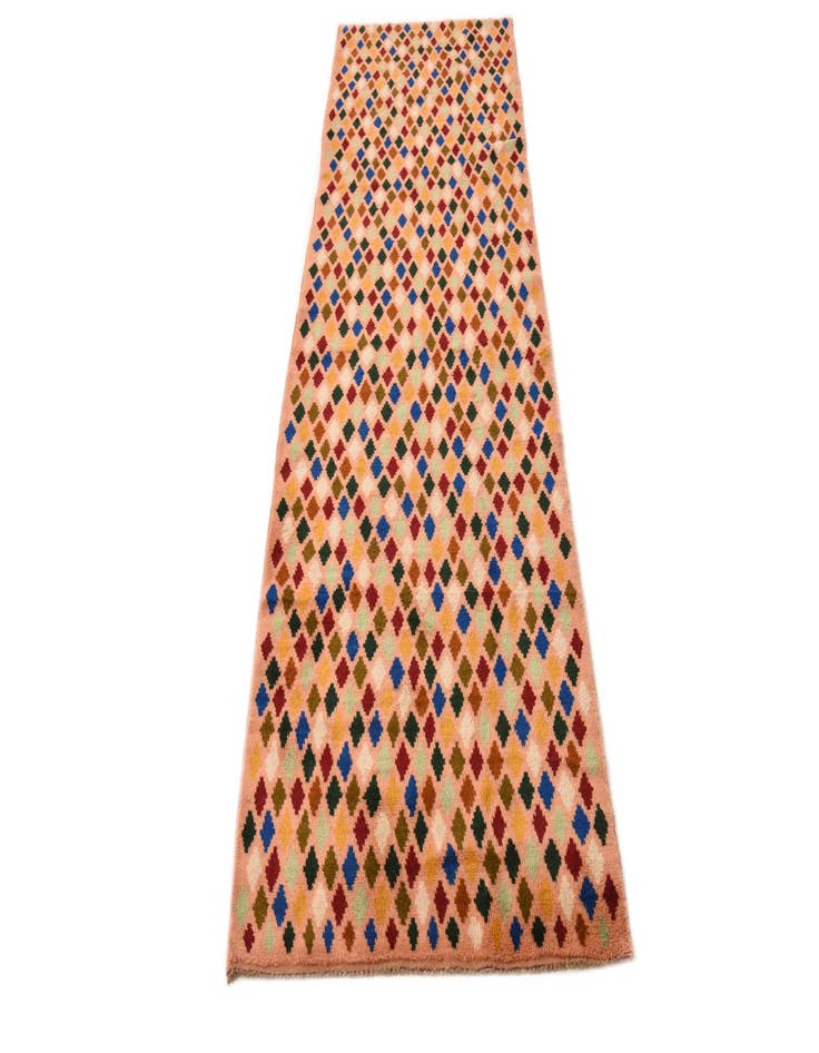 Detail image of  2' 8 x 9' 9  Hand Knotted Balouch Wool Runner Rug