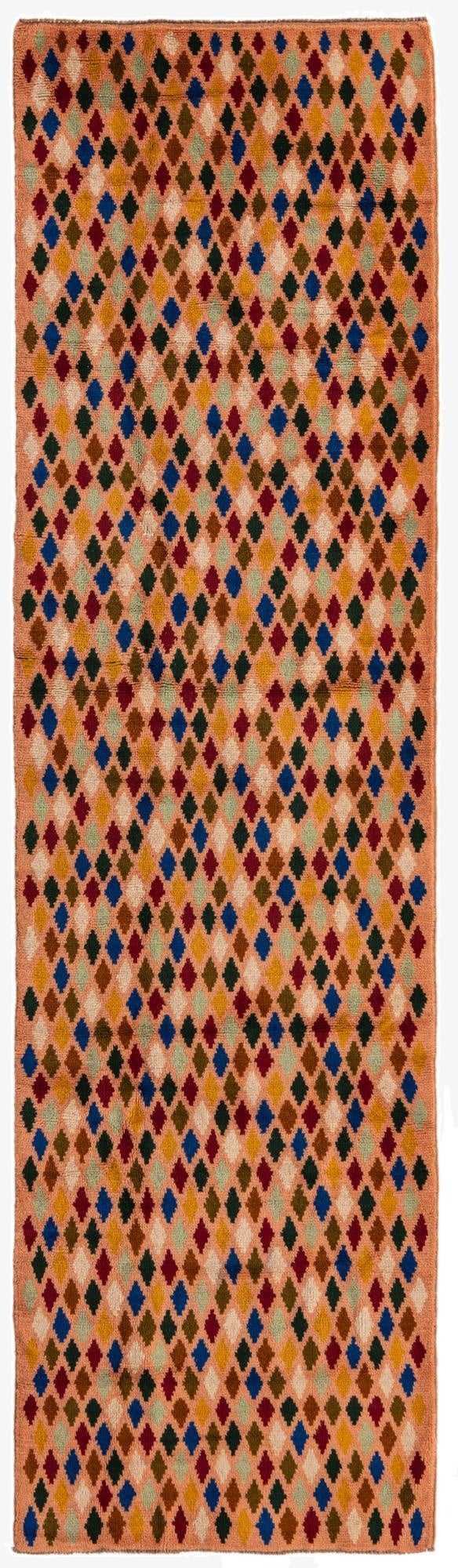  2' 8 x 9' 9  Hand Knotted Balouch Wool Runner Rug