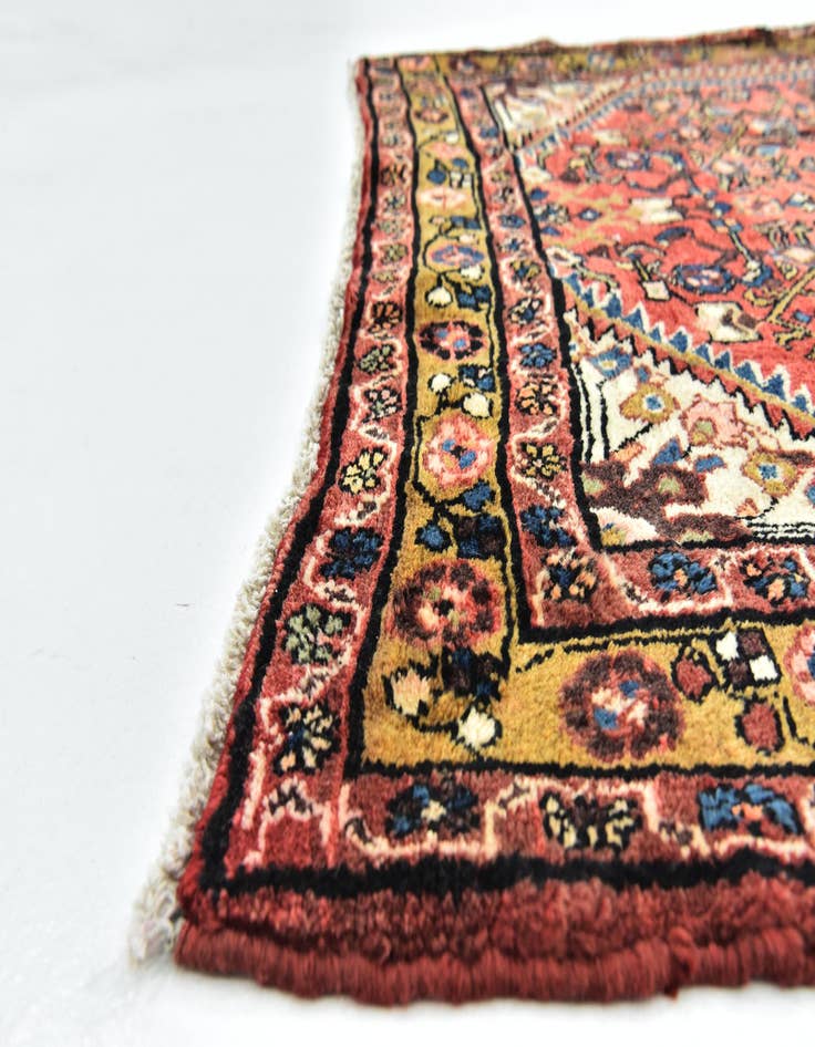 Detail image of 5' 4 x 10' 8 Hand Knotted Hossainabad Persian Wool Runner Rug