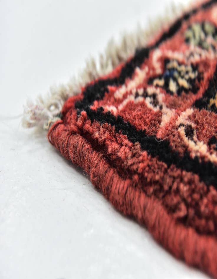 Detail image of 5' 4 x 10' 8 Hand Knotted Hossainabad Persian Wool Runner Rug