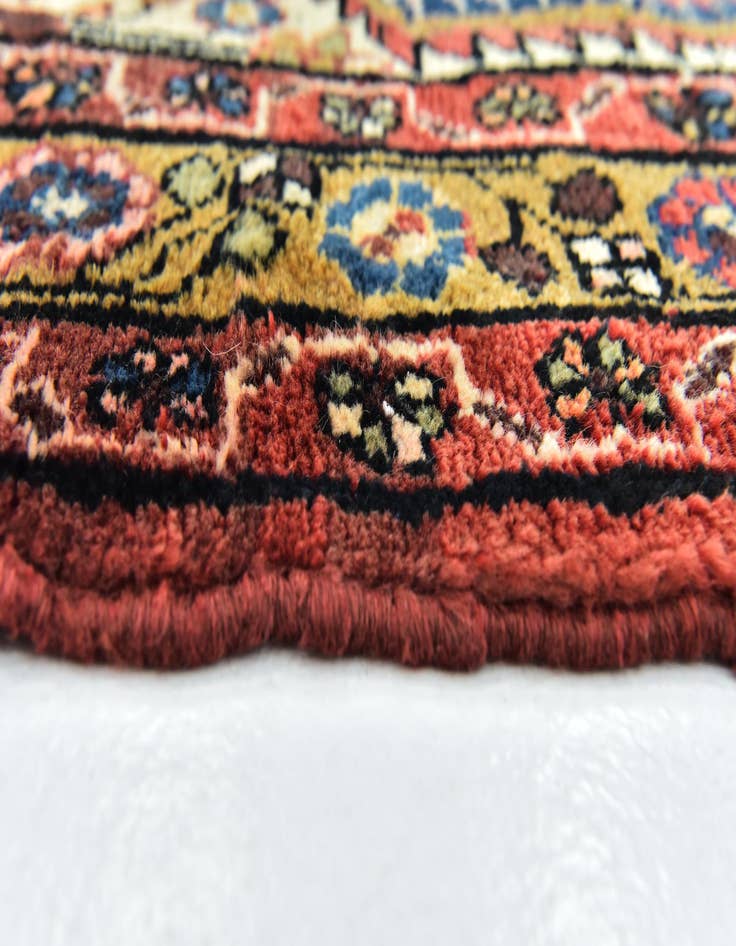 Detail image of 5' 4 x 10' 8 Hand Knotted Hossainabad Persian Wool Runner Rug