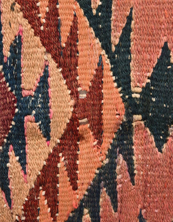 Detail image of  3' 10 x 10' 9  Hand Woven Kilim Fars Wool Runner Rug