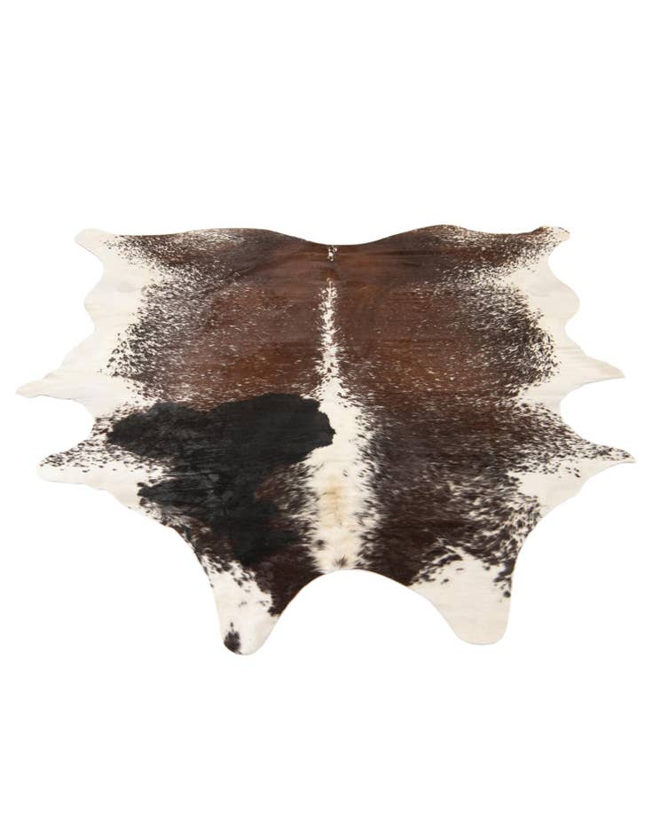 Detail image of  6' 7 x 7' 5 Cowhide Leather Rug