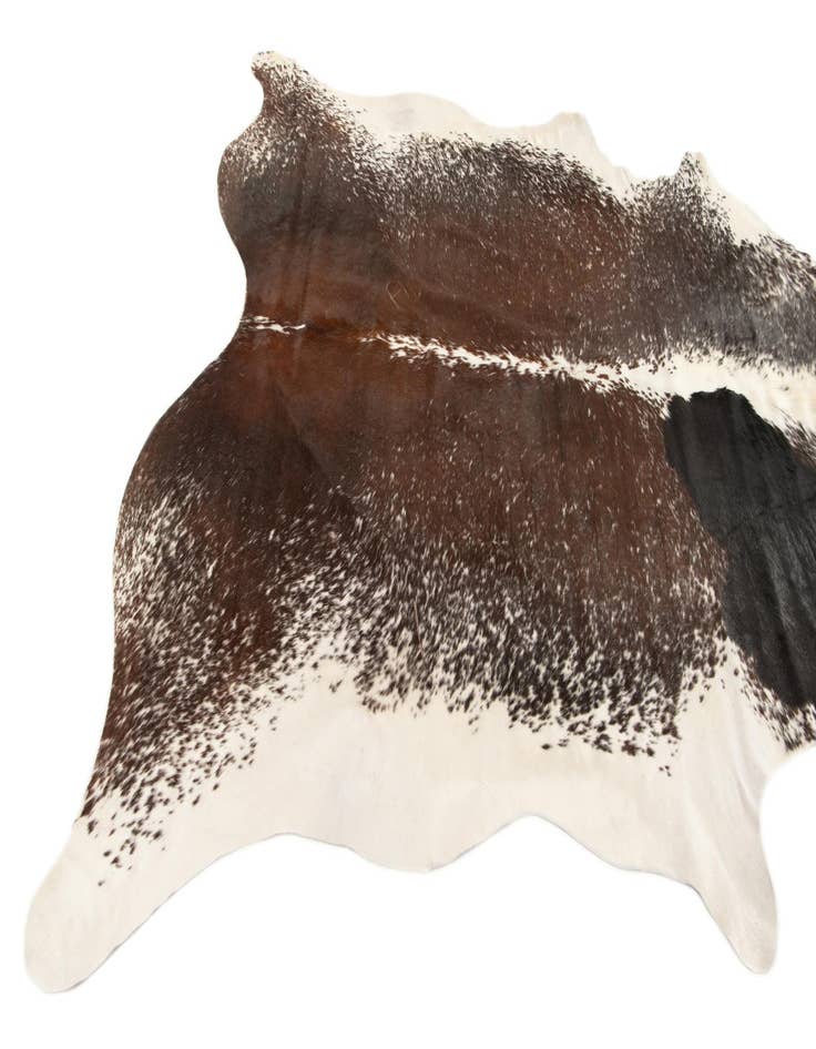 Detail image of  6' 7 x 7' 5 Cowhide Leather Rug