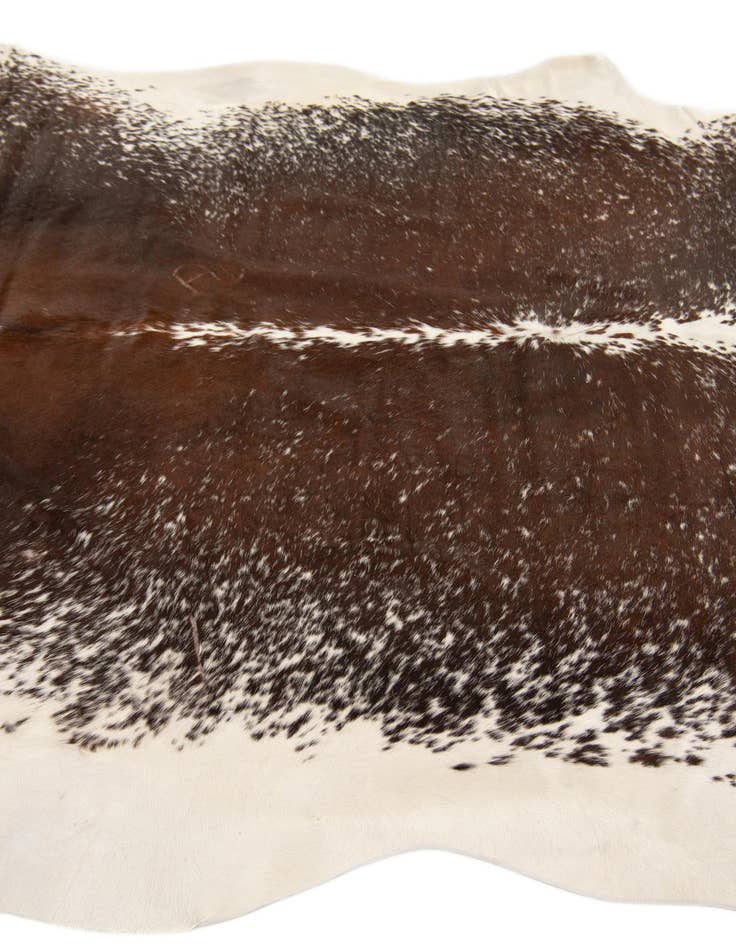 Detail image of  6' 7 x 7' 5 Cowhide Leather Rug