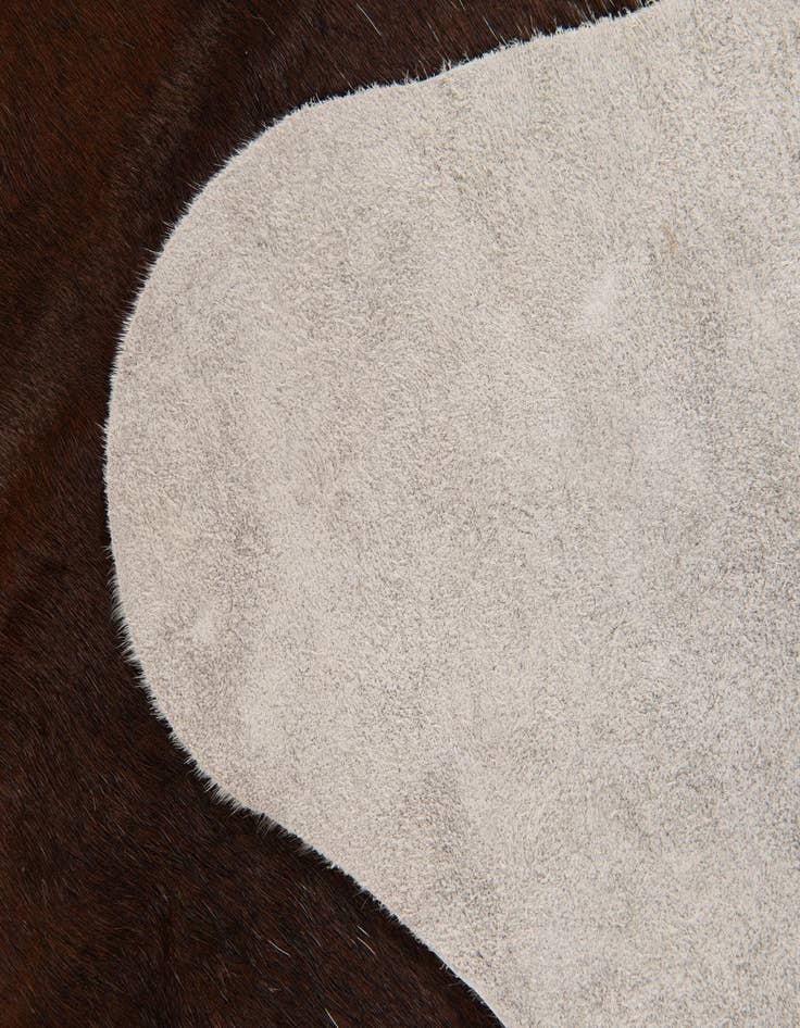 Detail image of  6' 7 x 7' 5 Cowhide Leather Rug
