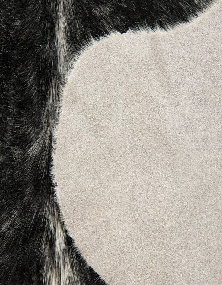 Detail image of  6' x 6' 8 Cowhide Leather Rug