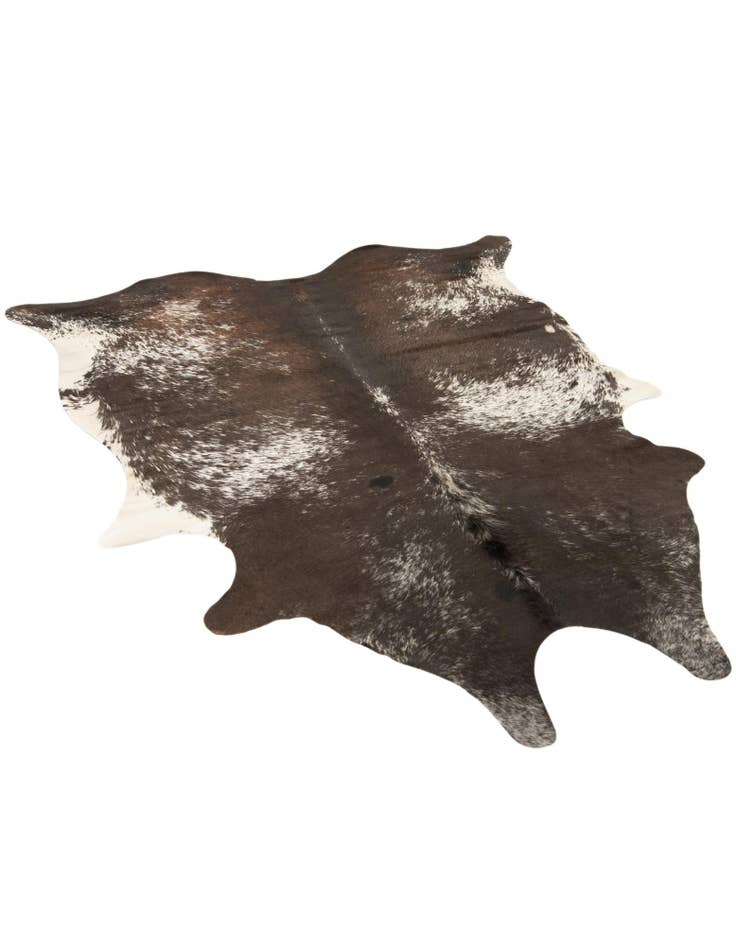 Detail image of  5' 7 x 6' 5 Cowhide Leather Rug