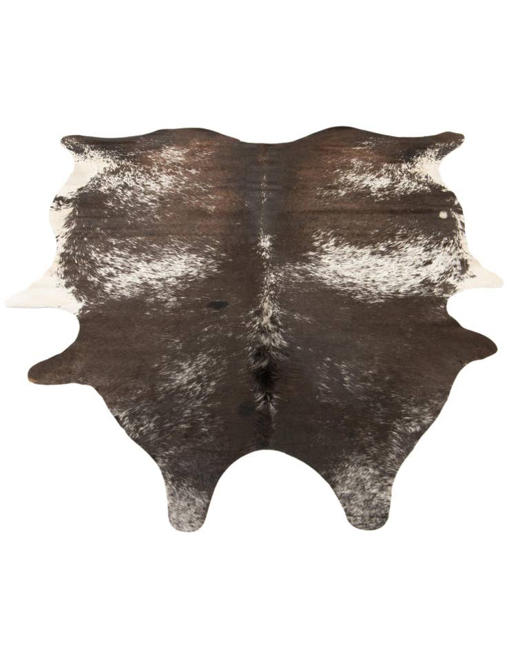 Detail image of  5' 7 x 6' 5 Cowhide Leather Rug