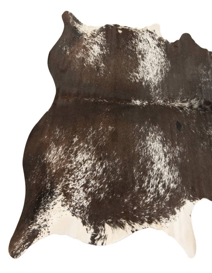Detail image of  5' 7 x 6' 5 Cowhide Leather Rug