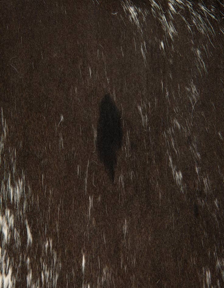 Detail image of  5' 7 x 6' 5 Cowhide Leather Rug