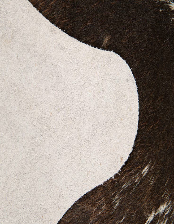 Detail image of  5' 7 x 6' 5 Cowhide Leather Rug