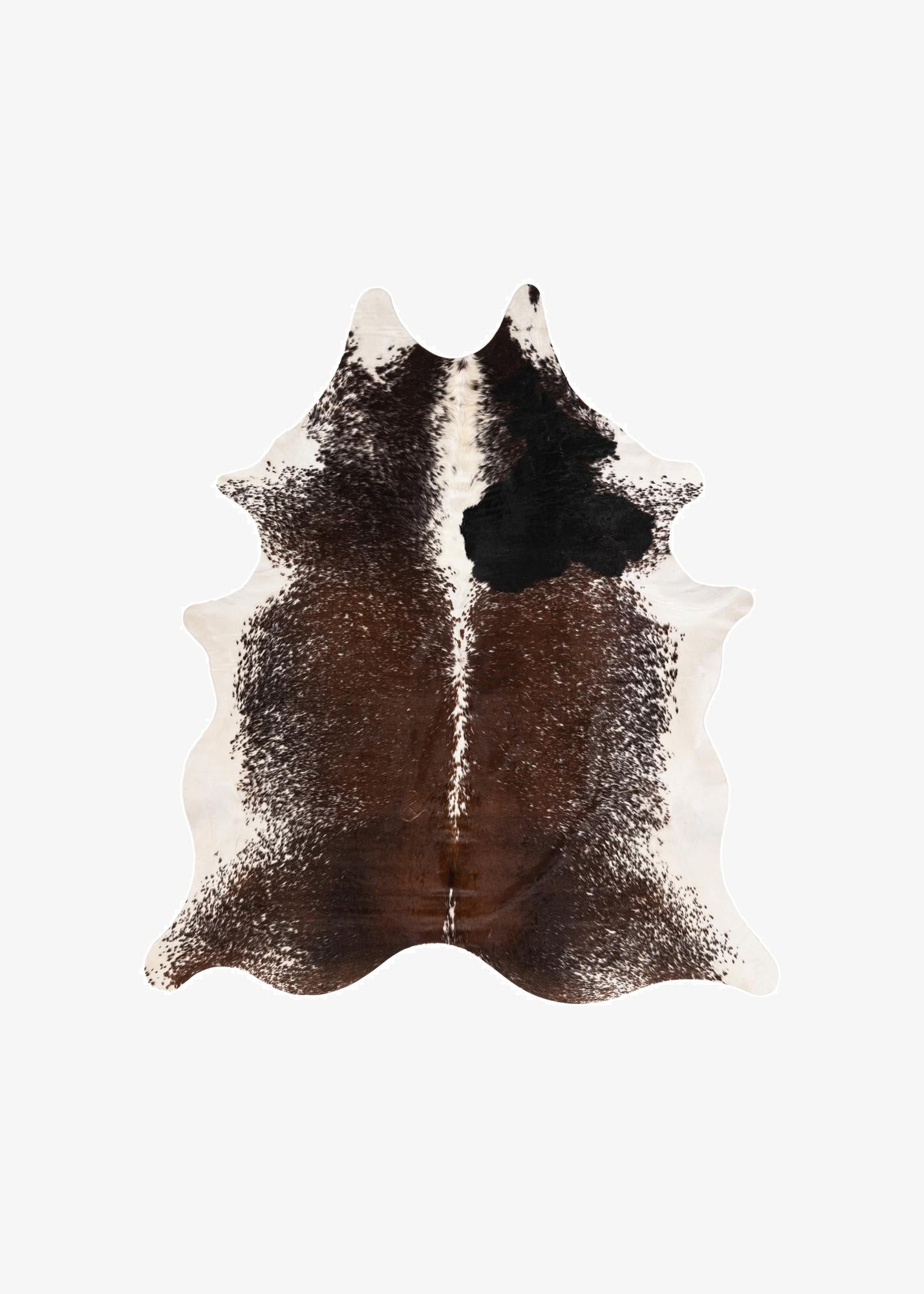  6' 7 x 7' 5 Cowhide Leather Rug