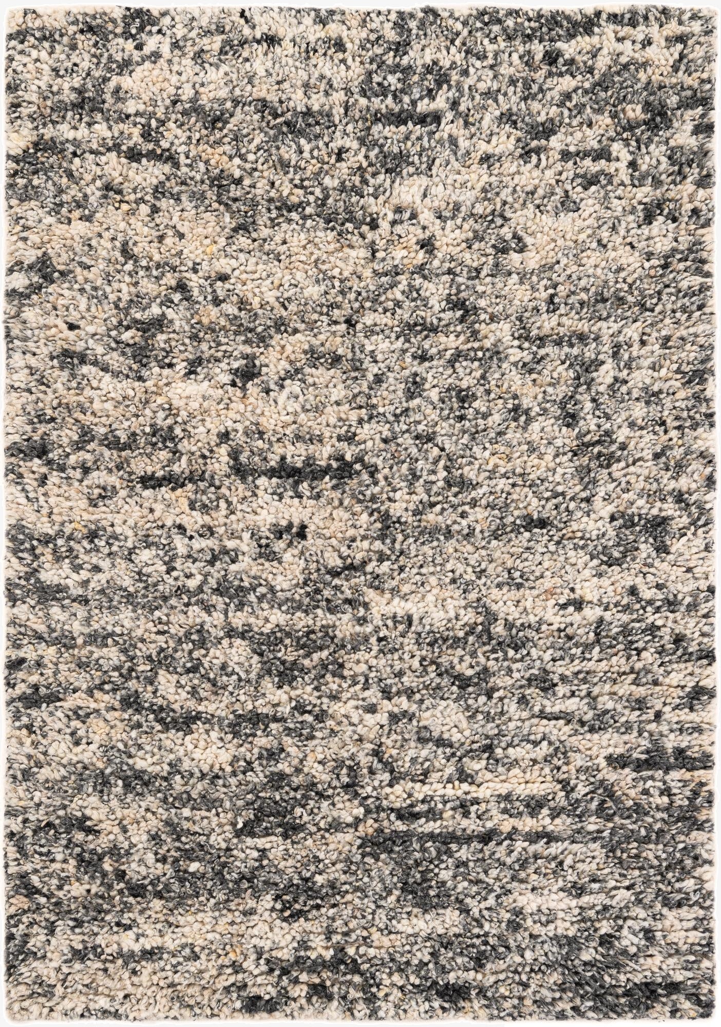  5' 1 x 7' 1  Hand Woven Haka Deluxe Shag Rug