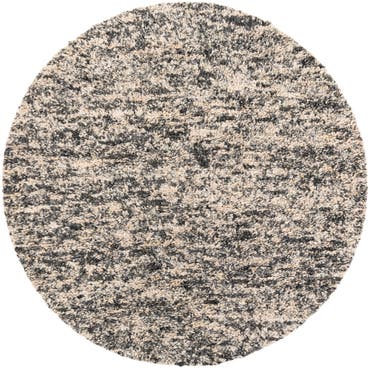  7' 10 x 7' 10  Hand Woven Haka Deluxe Shag Round Rug