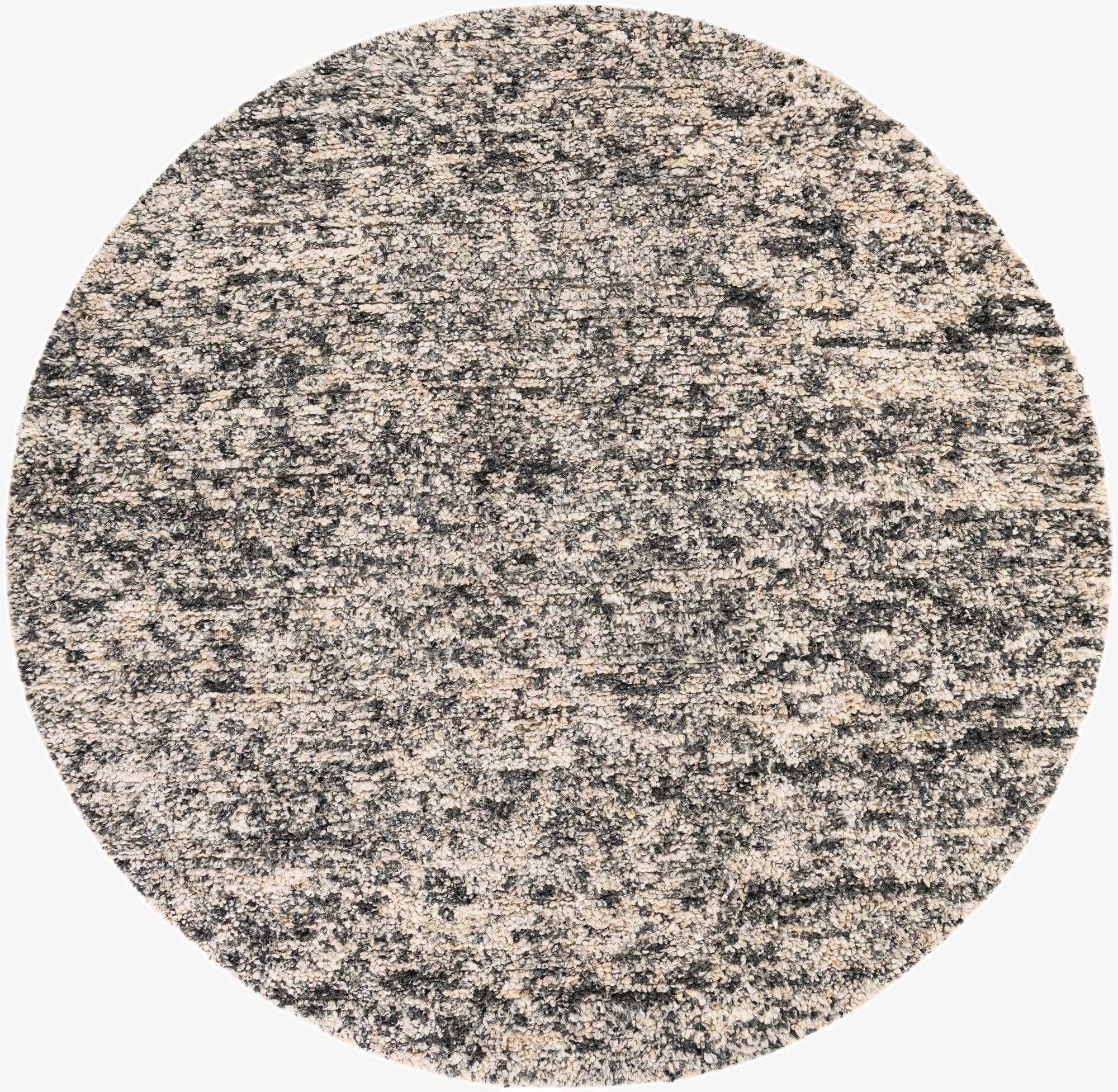  10' x 10'  Hand Woven Haka Deluxe Shag Round Rug