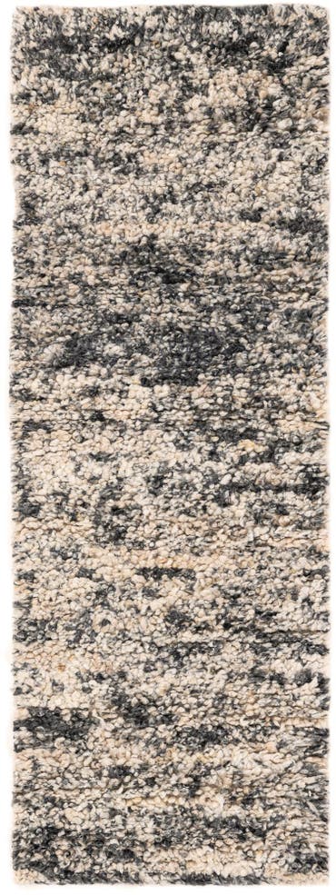  2' x 6' 1  Hand Woven Haka Deluxe Shag Runner Rug