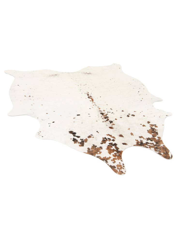 Detail image of  5' 1 x 6' 2 Cowhide Leather Square Rug