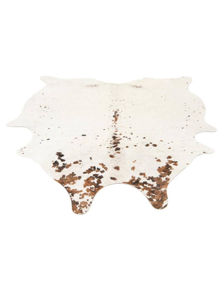 Detail image of  5' 1 x 6' 2 Cowhide Leather Square Rug