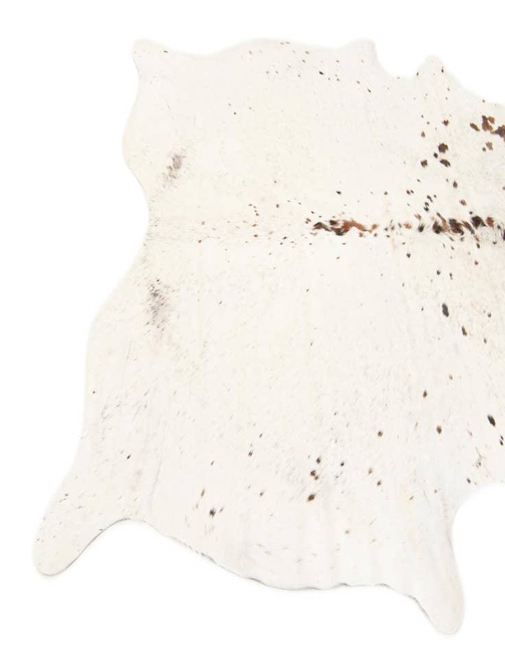 Detail image of  5' 1 x 6' 2 Cowhide Leather Square Rug