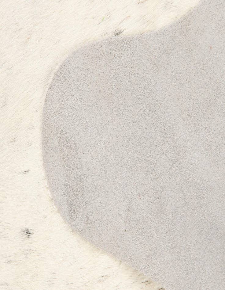 Detail image of  5' 1 x 6' 2 Cowhide Leather Square Rug