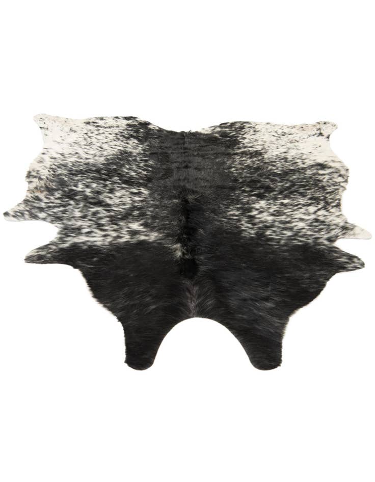 Detail image of  5' 3 x 5' 9 Cowhide Leather Square Rug